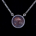 Authentic Roman Coin Silver Necklace // Roman Empire from 27 BC - 476 AD // 1