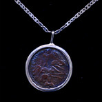 Authentic Roman Coin Silver Necklace // Roman Empire from 27 BC - 476 AD // 5