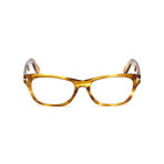Unisex Squared Eyeglass Frames // Light Havana