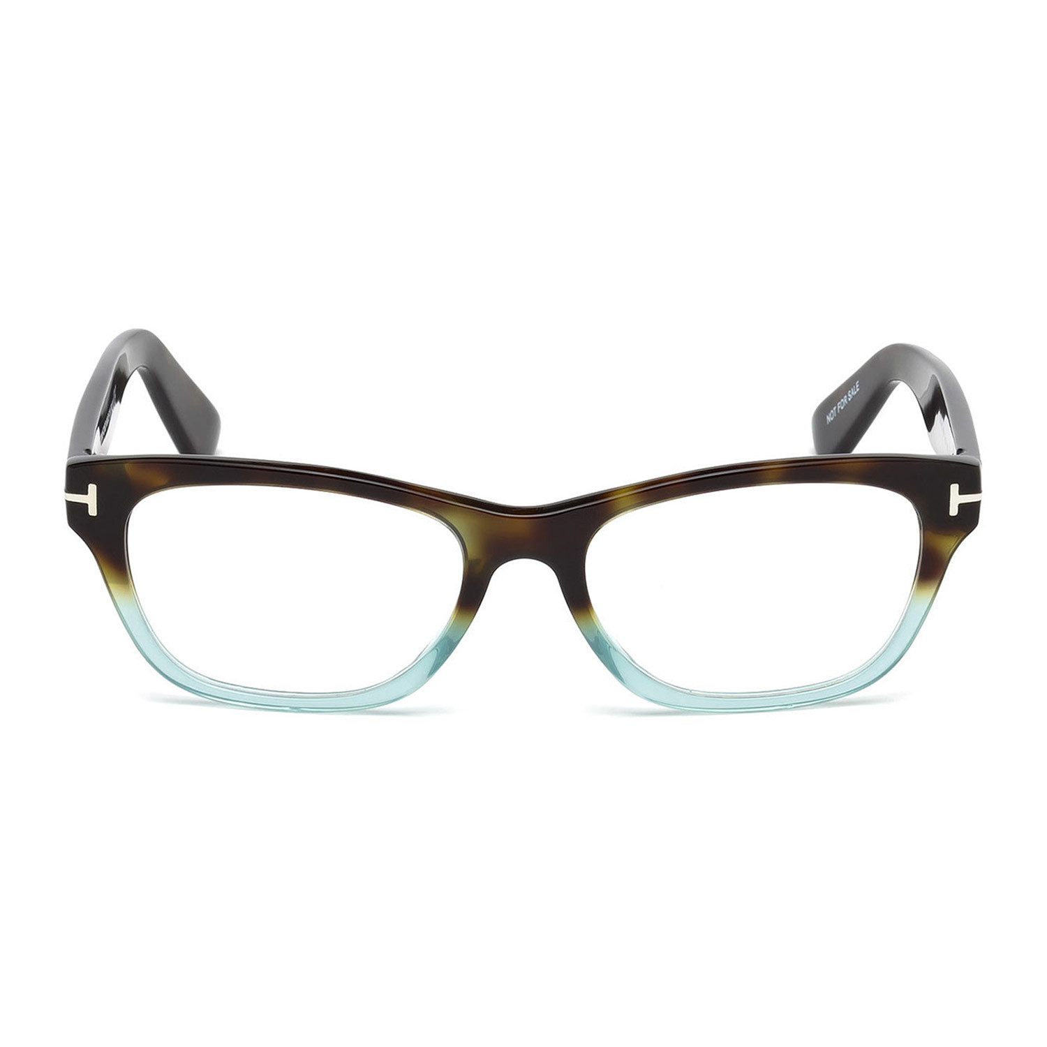 Tom Ford // Unisex Squared Eyeglass Frames // Havana Blue - Designer