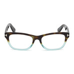 Tom Ford // Unisex Squared Eyeglass Frames // Havana Blue