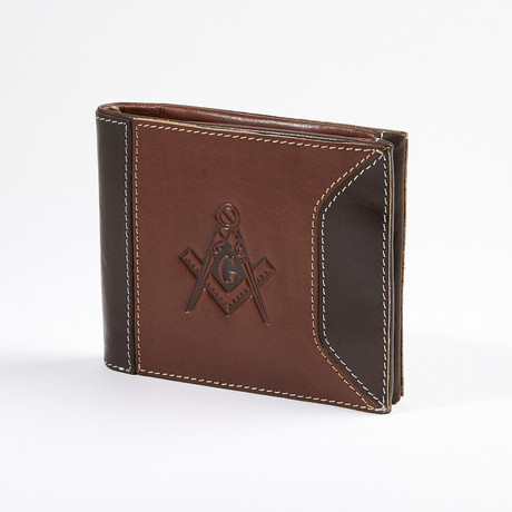 Traveler Premium Leather Masonic Wallet