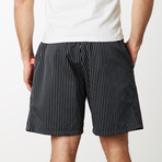 Pinstripe Short // Black (S)