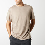 Brae Terry Oversize Tee // Sand (S)