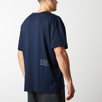 Brae Terry Oversize Tee // Navy (M)