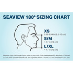 Seaview 180° Full Face Snorkel Mask // Teal // F // L/XL (S/M)