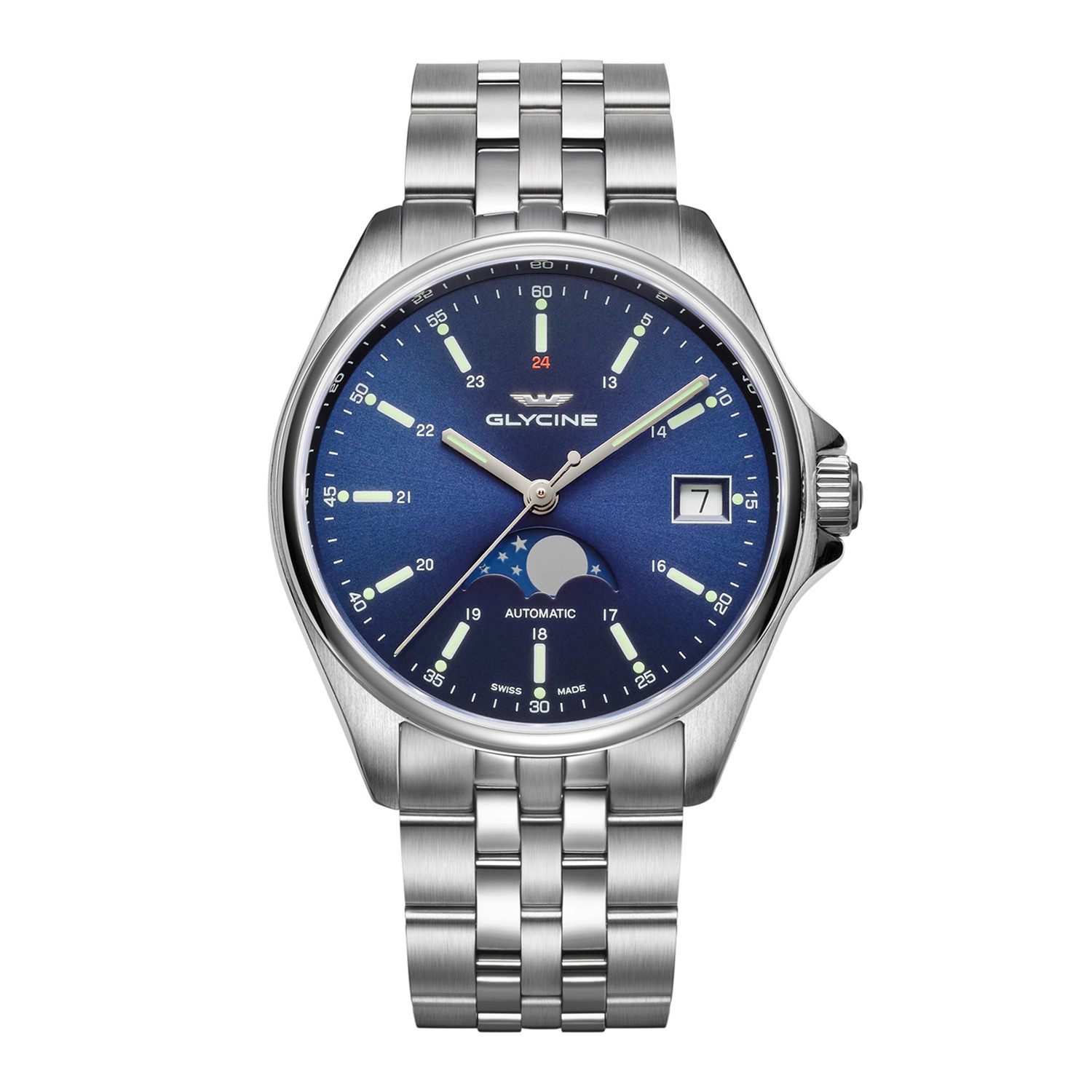 Glycine Combat Classic Moonphase Automatic // GL0193 - Glycine - Touch