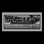 Back To The Future // Michael J Fox + Christopher Lloyd Signed Photo // Custom Frame