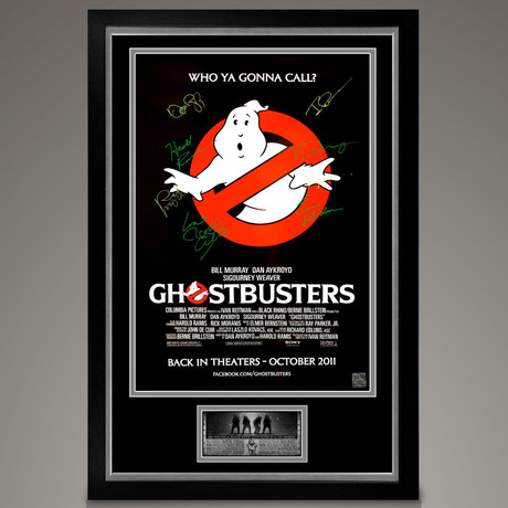 Ghostbusters // Cast Signed Poster // Custom Frame