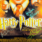Harry Potter Philosopher's Stone // Cast Signed Poster // Custom Frame