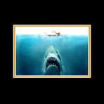 Jaws // Robert Shaw + Steven Spielberg Signed Photo // Custom Frame