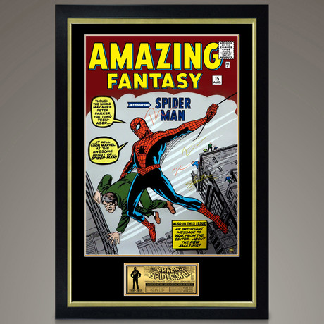 Spider-Man Fantasy // Holland + Garfield + Maguire + Stan Lee Signed Poster // Custom Frame