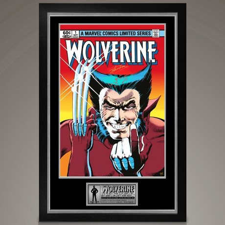 Wolverine Comic // Hugh Jackman + Stan Lee Signed Poster // Custom Frame