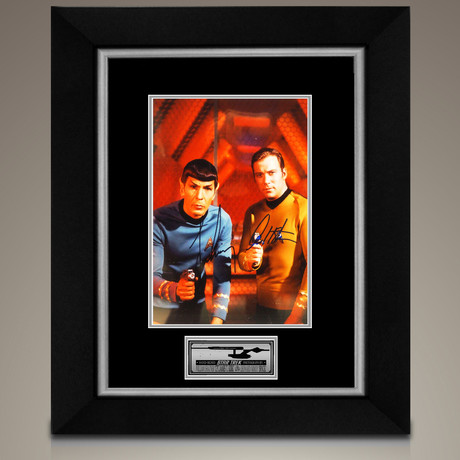 Star Trek // Captain Kirk + Spock Signed Photo // Custom Frame