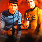 Star Trek // Captain Kirk + Spock Signed Photo // Custom Frame