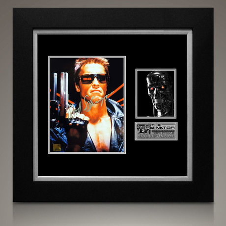 Terminator // Arnold Schwarzenegger Signed Photo // Custom Frame