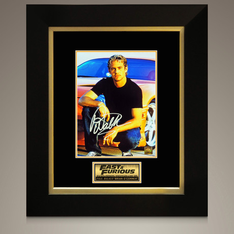 The Fast & The Furious // Paul Walker Signed Photo // Custom Frame