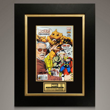 Monsters Unleashed #1 // Stan Lee + Mike Mayhew Signed Comic // Custom Frame (Signed Comic Book Only)