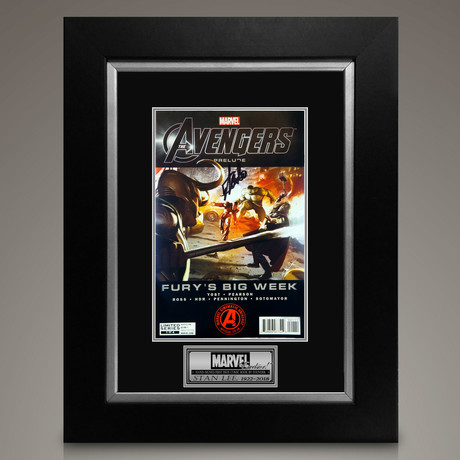 Avengers Prelude #1 // Stan Lee Signed Comic // Custom Frame (Signed Comic Book Only)