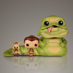 Star Wars Leia + Jabba The Hut // Carrie Fisher Signed Funko Pop// Exclusive Edition