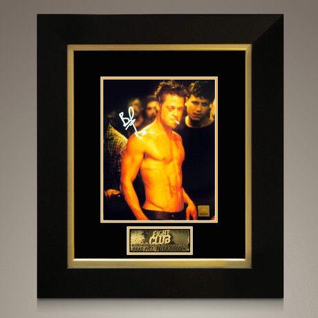 Fight Club // Brad Pitt Signed Photo // Custom Frame