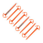 Orange Screw® Ground Anchor // Set of 8 // Small