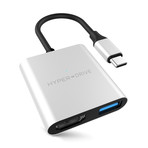 HyperDrive 3-in-1 USB-C Hub + 4K HDMI Output // Silver