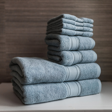 Bath Towel // Set of 2 // Blue - Truly Lou - Touch of Modern
