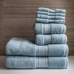 8 Piece Towel Set // Blue