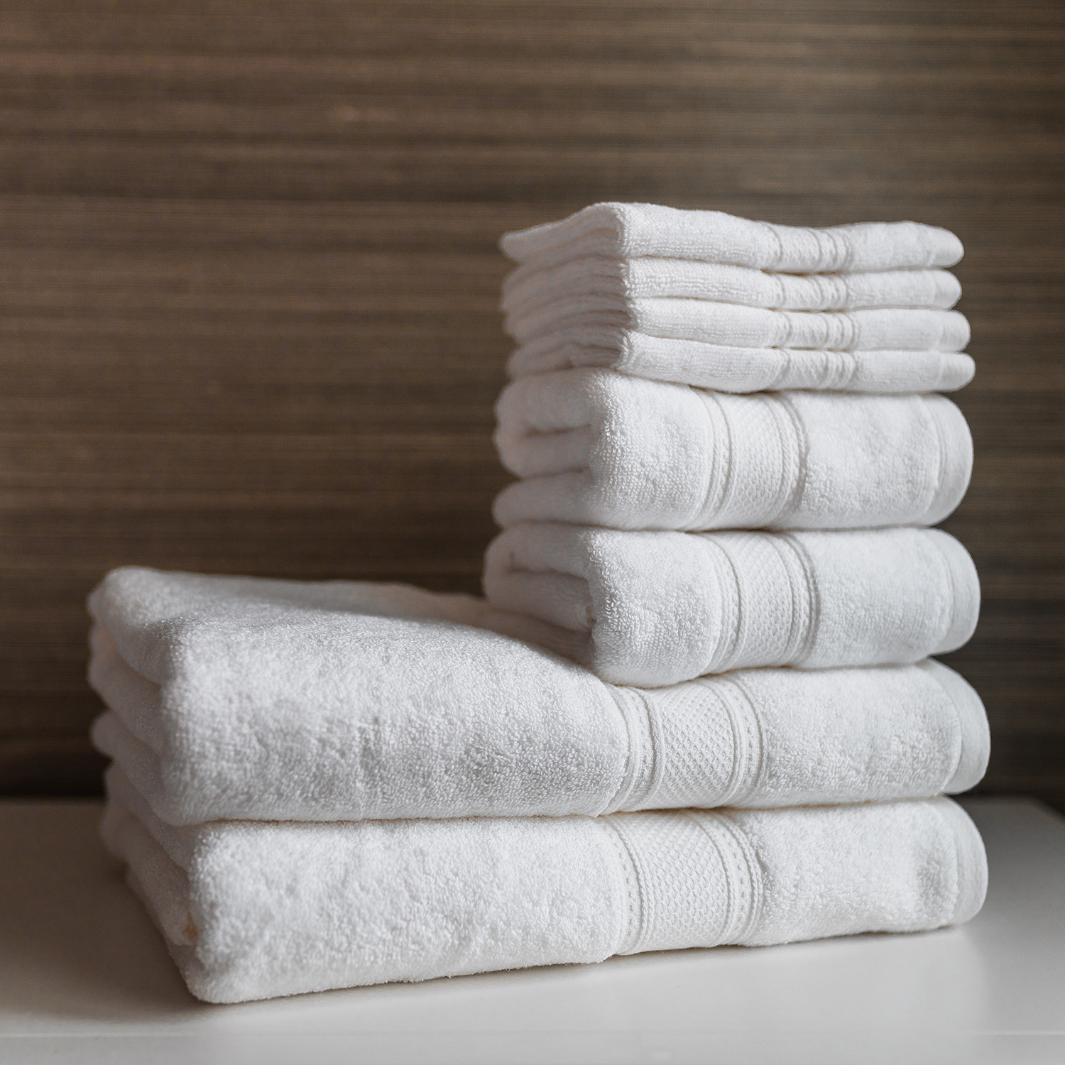 8 Piece Towel Set // White - Truly Lou - Touch of Modern