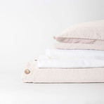 Linen Complete Bedding Set // Cream (Full)
