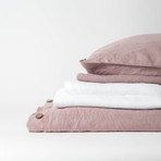Linen Complete Bedding Set // Rosewood (Full)