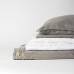 Linen Complete Bedding Set // Smoke Gray (Full)