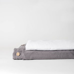 Linen Top Sheet & Duvet Cover Set // Charcoal Gray (Full)