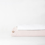 Linen Top Sheet & Duvet Cover Set // Cream (Full)