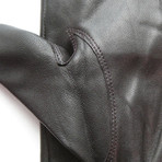 Touch Screen Texting Premium Leather Gloves // Black (L)