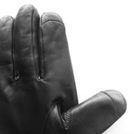 Touch Screen Texting Premium Leather Gloves // Black (M)