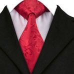 Rose Handmade Tie // Red