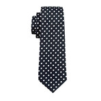 Pointe Handmade Tie // Black + White Dots