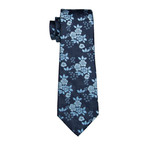 Florian Handmade Tie // Navy + Light Blue Floral