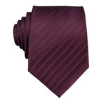 Lamerre Handmade Tie // Maroon Textured