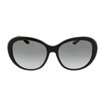 Versace // Acetate Women's Butterfly Sunglasses // Black + Grey Gradient