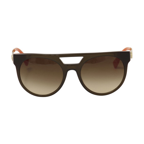 Versace // 0Ve4339 Sunglasses // Transparent Brown Orange + Brown Gradient