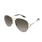 Givenchy // Metal Aviator // Gold + Brown