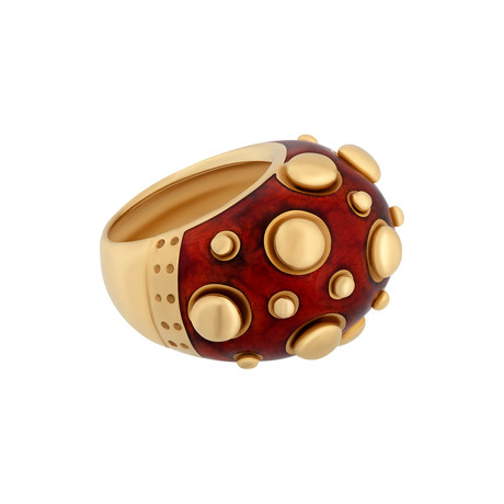 Nouvelle Bague 18k Yellow Gold Ring // Ring Size: 6.75