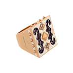 Nouvelle Bague 18k Rose Gold Multi-Stone Ring // Ring Size: 7.5