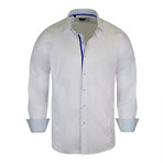 Ian True Modern-Fit Long-Sleeve Dress Shirt // White (L)