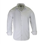 Desmond True Modern-Fit Long-Sleeve Dress Shirt // Gray (L)