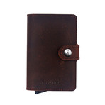 Använda Leather Wallet // Chocolate Brown
