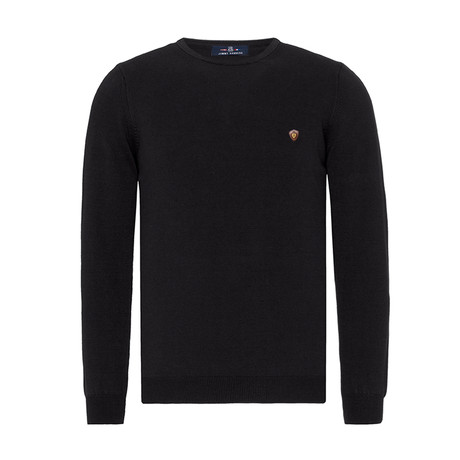 Pullover Sweater //  Solid Black (XS)
